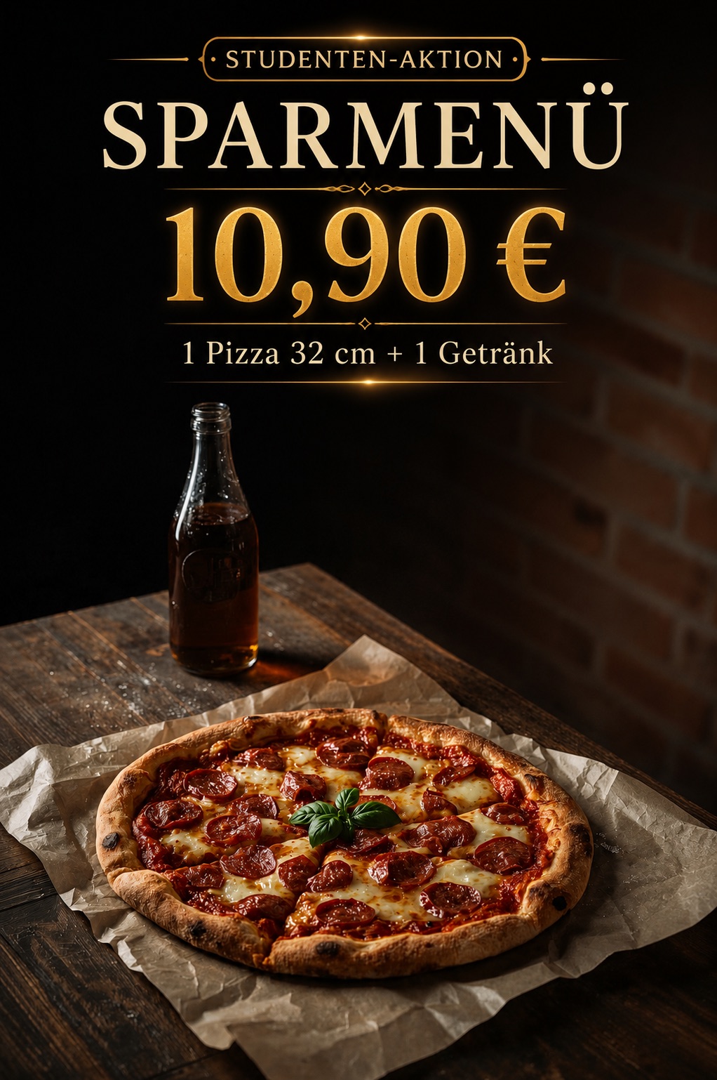 Sparmenü öğrenci 10,90€ poster